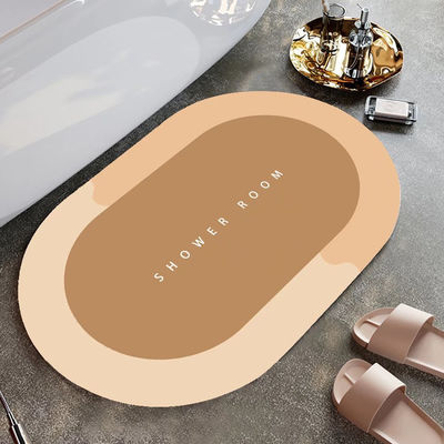 Φωτογραφία δείχνει το πάτωμα του μπάνιου Bathmat ανθεκτικό Bath Mat χαλί για το δωματίο ντους Custom