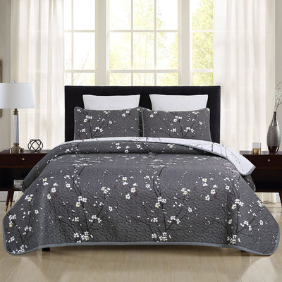 100% Polyester Patchwork Quilt Set 3 τεμάχια στρώμα κρεβατιού με κουβέρτα και σεντόνια