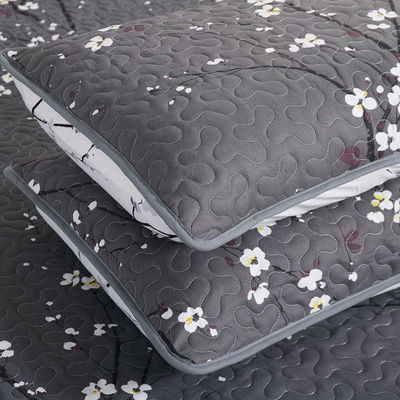100% Polyester Patchwork Quilt Set 3 τεμάχια στρώμα κρεβατιού με κουβέρτα και σεντόνια