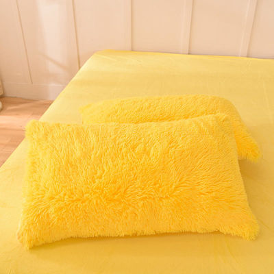 128x68 Δυσσωματικότητα υφάσματος Mink Fur Velvet Fluffy Plush στρώμα κρεβατιού 4 κομμάτια χρώμα ουράνιο τόξο