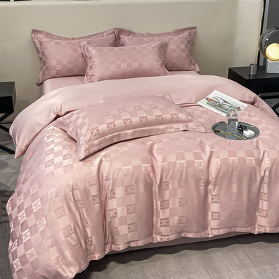 Πολυεστέρα / Λινό / Βαμβάκι Luxury Jacquard στρώματα κρεβατιού Συλλογές 4 PCs Comforter