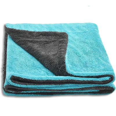 Προσαρμοσμένα χρώματα Spun-place Τεχνολογία Microfiber Plush Twist πετσέτες για ξήρανση καθίσματος αυτοκινήτου