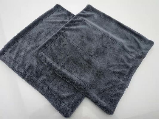 Προσαρμοσμένα χρώματα Spun-place Τεχνολογία Microfiber Plush Twist πετσέτες για ξήρανση καθίσματος αυτοκινήτου