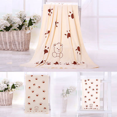 Αρχική/Οίκημα Κοραλλιοδέρμα Soft Towel Set Microfiber Bear Print Bath Towel Set Τρία κομμάτια