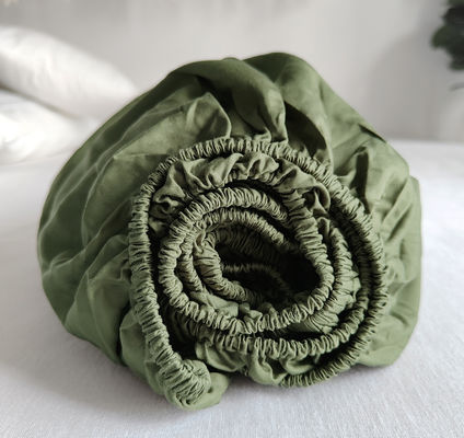 100% Bamboo Fiber Solid Color Προσαρμοσμένο σύνολο κρεβατιού
