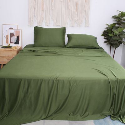 100% Bamboo Fiber Solid Color Προσαρμοσμένο σύνολο κρεβατιού