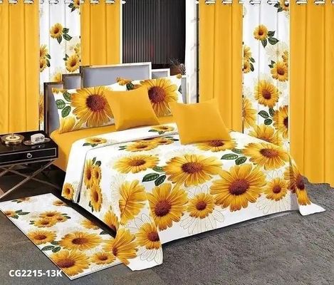 Μοντέλα Κόκκινο Γάμο Λουλούδι 13pcs στρώμα κρεβατιού με εξατομικευμένο μέγεθος και ταιριάζουν κουρτίνες