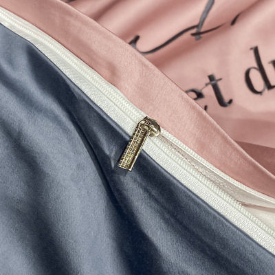 Γεωμετρικό Lyocell 100% Tencel στρώμα κρεβατοκάμαρα με Stripe σχεδιασμό κουβέρτα κάλυψη Set εξατομικευμένο