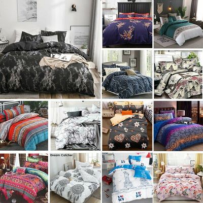 3PCS εξατομικευμένα χρώματα Luxury Duvet Cover Set 100% βαμβάκι σχεδιαστής στρώμα κρεβατιού