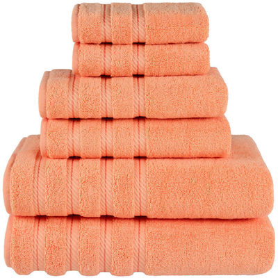 Super Soft Luxury Dobby Border 6 κομμάτια 100% βαμβακερό χαρτοπετσέτα για μπάνιο ντους υφασμένο
