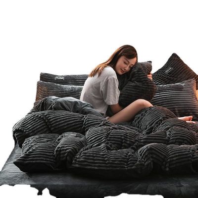 Σετ κρεβατιού φλαναλίνης 4 τεμάχια Σετ φύλλου για μονό κρεβάτι Εθνικά πρότυπα Μέγεθος βασίλισσα / βασιλιάς