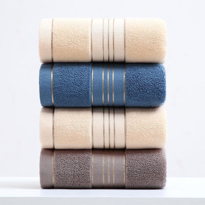 Απορρόφηση μαλακό χρυσό σατέν Dobby Towel Sets για το σπίτι και το ξενοδοχείο Προσαρμόστε την ετικέτα