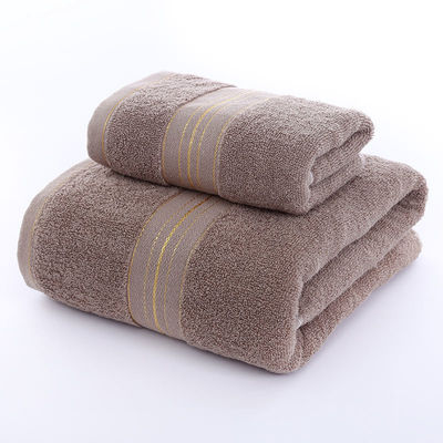 Απορρόφηση μαλακό χρυσό σατέν Dobby Towel Sets για το σπίτι και το ξενοδοχείο Προσαρμόστε την ετικέτα