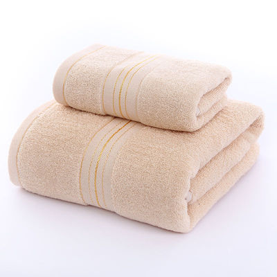 Απορρόφηση μαλακό χρυσό σατέν Dobby Towel Sets για το σπίτι και το ξενοδοχείο Προσαρμόστε την ετικέτα