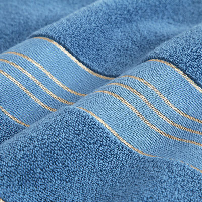 Απορρόφηση μαλακό χρυσό σατέν Dobby Towel Sets για το σπίτι και το ξενοδοχείο Προσαρμόστε την ετικέτα