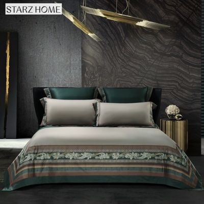 60S λουλούδια μοτίβο Custom Comforter βαμβακερά σεντόνια κρεβατιού για King Size πολυτελές στρώμα κρεβατιού