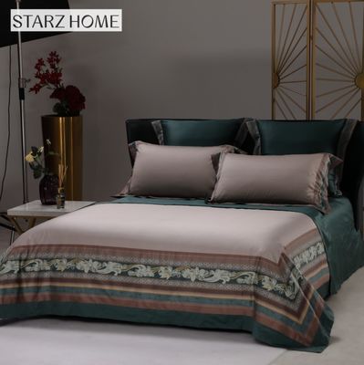 60S λουλούδια μοτίβο Custom Comforter βαμβακερά σεντόνια κρεβατιού για King Size πολυτελές στρώμα κρεβατιού