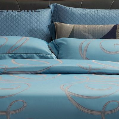 300TC Viscose Cotton Jacquard 4Pcs Συστήματα κρεβατιού για άνετη εμπειρία ύπνου