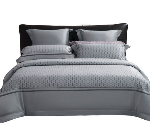 Τρυφερό μοντέλο 100% βαμβάκι 60S 300TC Jacquard επίπεδο σεντόνι για 2,2 μέτρα 7 πόδια κρεβάτι