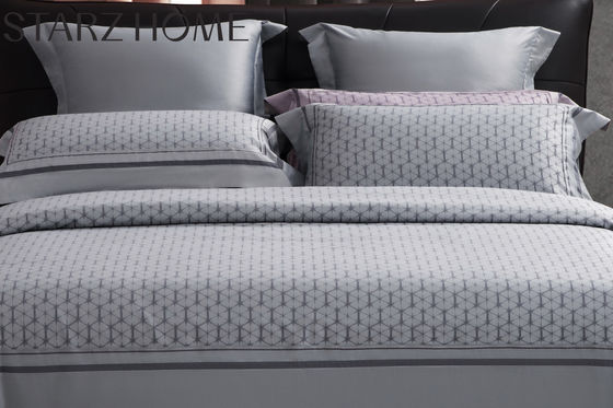 Τρυφερό μοντέλο 100% βαμβάκι 60S 300TC Jacquard επίπεδο σεντόνι για 2,2 μέτρα 7 πόδια κρεβάτι