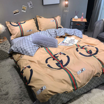 Απλό 4 PCs Cartoon Polyester Sheet Set για Δίδυμο Διπλό Βασίλισσα King Size κρεβάτια