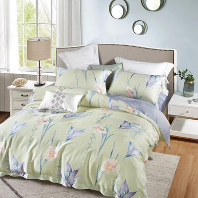 100% Tencel Luxury Silky Soft Bedding Set 300TC Τυπωμένο Υφασμάτινο Κουβέρτο Κουκέτο μαξιλάρι