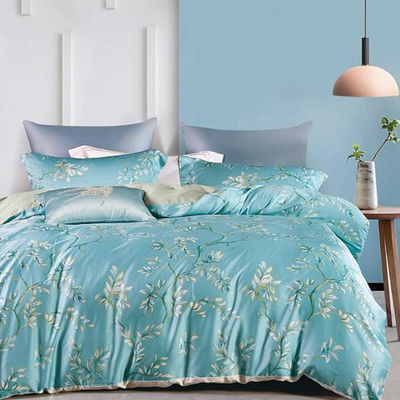 100% Tencel Luxury Silky Soft Bedding Set 300TC Τυπωμένο Υφασμάτινο Κουβέρτο Κουκέτο μαξιλάρι