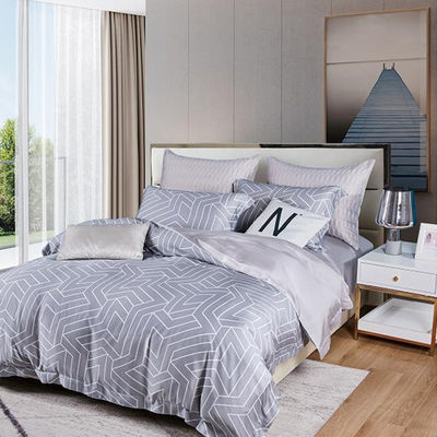 100% Tencel Luxury Silky Soft Bedding Set 300TC Τυπωμένο Υφασμάτινο Κουβέρτο Κουκέτο μαξιλάρι