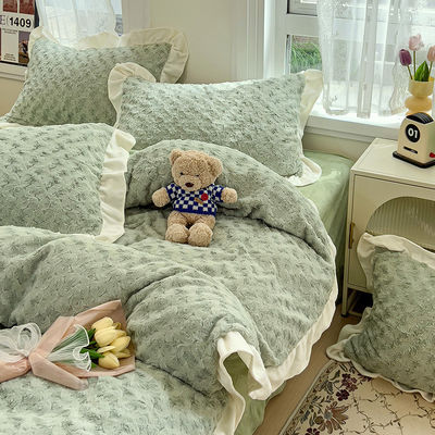 2023 Hot Lace Rose Rabbit Plush τετραπλό σετ Παρουσιαστικό σετ με στερεό σχέδιο