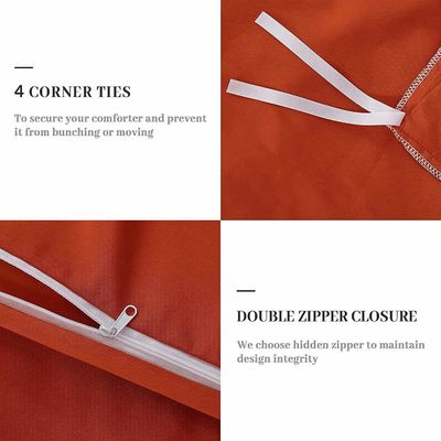 Μεγέθους Queen Solid Pinch Pleat Pintuck 3 τεμάχια Κάλυψη Πανδύας με διαμαντένια κεντήματα
