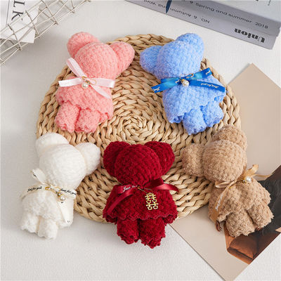 Τετράγωνο αρκουδάκι Teddy Plush Παιχνιδάκι γεμάτο χαρτοπετσέτα για παιδικά παιχνίδια Χριστουγεννιάτικο δώρο