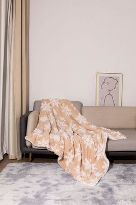 Διπλά στρώματα παχιά εκτυπωμένη κουβέρτα χριστουγεννιάτικο στυλ κοραλλιοδέρμα πετάξτε σέρπα πλούσια κουβέρτα