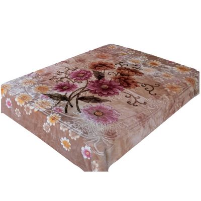 1kg-6kg βαρύ βάρος Mink Raschel κουβέρτα για το χειμώνα μονό και διπλό στρώμα μοτίβο