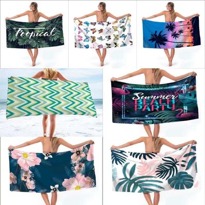 100% Πολυεστέρα Custom Sand Free Beach Towel με Custom Designs Custom Printed Logo