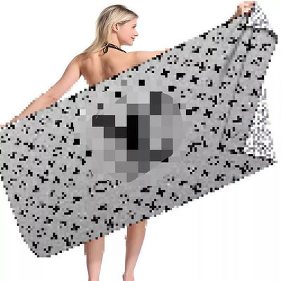 Δείγματα Quick Dry Microfiber Luxury Beach Towel με προσαρμοσμένο λογότυπο και ορθογώνιο σχήμα