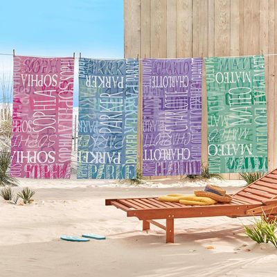 Θερινή πισίνα Essential Custom Printed Πισίνα Beach Towels σε μαλακό υλικό μικροϊνών