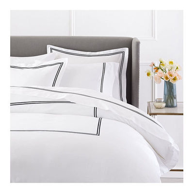 Ευρωπαικό και Αμερικανικό στυλ 400TC Luxury Embroidered Duvet Cover Set για Queen Size κρεβάτι