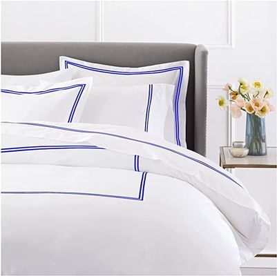 Ευρωπαικό και Αμερικανικό στυλ 400TC Luxury Embroidered Duvet Cover Set για Queen Size κρεβάτι