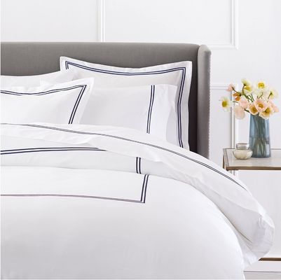 Ευρωπαικό και Αμερικανικό στυλ 400TC Luxury Embroidered Duvet Cover Set για Queen Size κρεβάτι