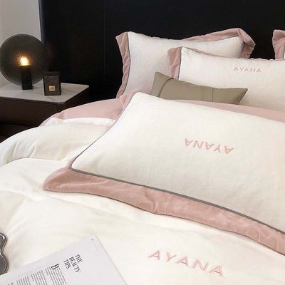 Απολαύστε την απόλυτη άνεση με King Size Decor Set Luxurious Cotton Velvet Bed Linen