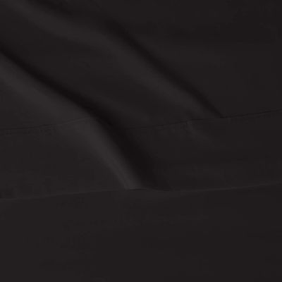 Πλέσιμο Super Soft Microfiber 4 τεμάχια στρώμα κρεβατιού με βαθιές τσέπες Queen Black Solid